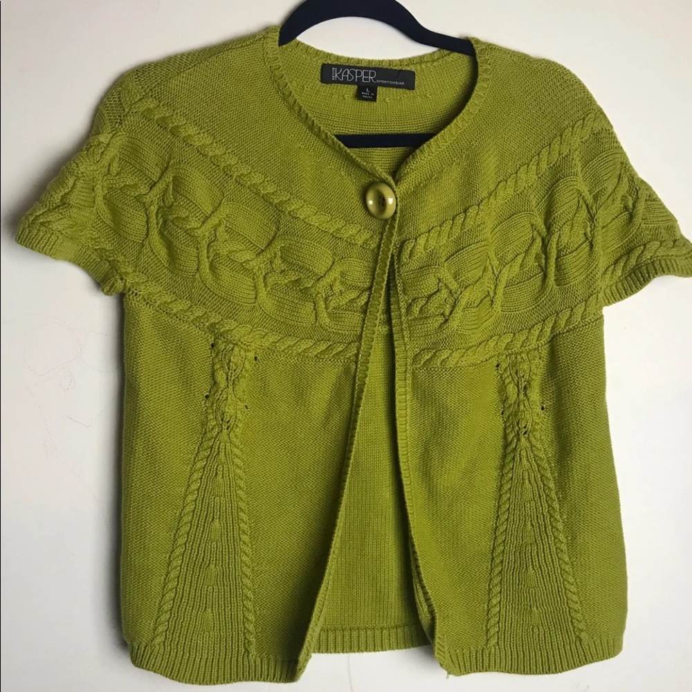 Kasper chunky knit cardigan size large